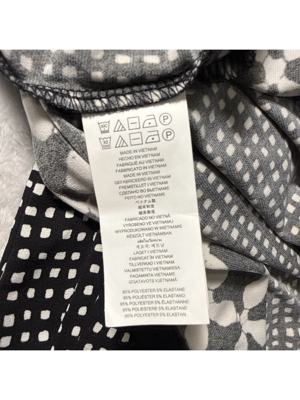 NWOT  Michael Kors Womens Black Polka Dot Kors Day Shift Dress Size L (0118)
